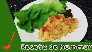 Receta fácil de hummus en un minuto [upl. by Weathers]