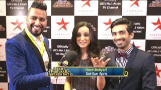 Star Parivaar Awards 2017 Sanaya Irani amp Mohit Sehgal from Nach Baliye 8 [upl. by Beesley]