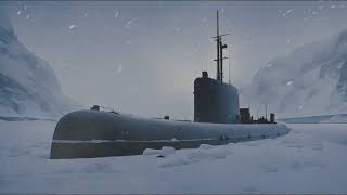 Soothing Sounds of Blizzard on Submarine in Norwegian Fjord Winter Winds and Snowstorm for Sleeping [upl. by Riamo]