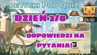 Dzień 38  Poetycki pop quiz Pytania i odpowiedzi  AFK Arena Polska [upl. by Vlad]