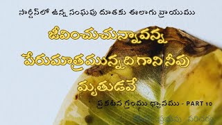 Revelation 30106  Part10  ప్రకటన గ్రంధము ధ్యానములు Revelation Bible Study Verse by verse [upl. by Furgeson]