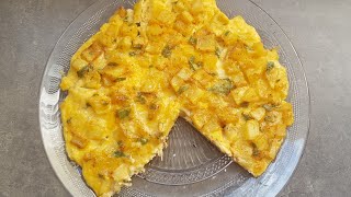 ♡♡ omelette aux frites  recette facile et rapide  ♡♡ [upl. by Gowrie]