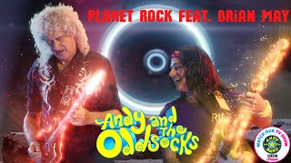 Andy and the Odd Socks feat Brian May  Planet Rock Official Video [upl. by Aloibaf]