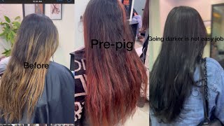 Lighter to darker hair color [upl. by Singh47]