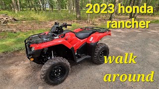 NEW 2023 Honda Rancher trx 420 with dct irs [upl. by York]