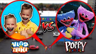 Drone Catches VLAD AND NIKI VS HUGGY WUGGY AND KISSY MISSY AT TOY STORE POPPY PLAYTIME MOVIE [upl. by Netloc]