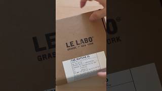 Le Labo the Matcha 26 unboxing perfume lelabo [upl. by Elletnohs]