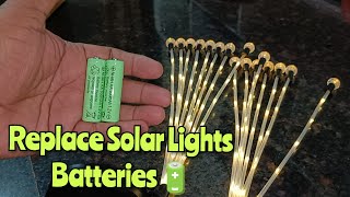 How to Change the Batteries in Solar Garden Lights  Replace Solar Lights Battery 🔋 [upl. by Segroeg389]