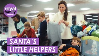 Little Helping Hands Royal Children Help Pack Gifts for Christmas [upl. by Enywtna]