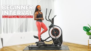 20 Minute Elliptical Interval Workout for Beginners [upl. by Alegnat781]