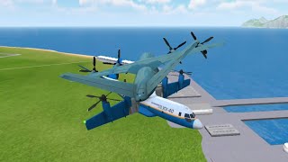 PVAir Cargo Flight 1376 amp PVAir Flight 004  Collision Animation  Turboprop Flight Simulator [upl. by Amsaj830]