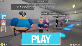 LIVE  PLAYING As NEW Barry MORPHS also USING POWERS NEW ROBLOX BARRYS PRISON RUN V2 OBBY [upl. by Elleneg]