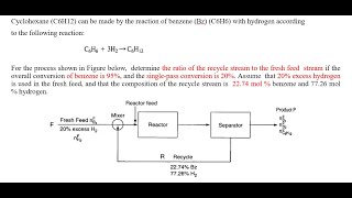 Material Balance by Using Extent of reaction in 60 seconds [upl. by Dedra]