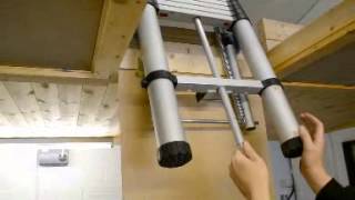 Using the Youngman Telescopic Loft Ladder [upl. by Jamin]