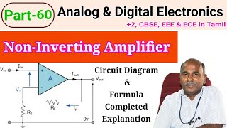 Noninverting Operational Amplifier in tamil [upl. by Maribeth662]