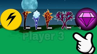 CHAOS SPELL x9999 CLUBWRATH LEAF CLUBMAN ICE FINAL BOSS HACK  Stick War Legacy Mod  Player 3 [upl. by Ande]