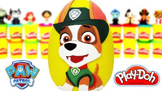 Huevo Sorpresa Gigante de Paw Patrol Tracker en Español Latino de Plastilina Play Doh [upl. by Grethel711]