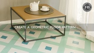 Farrow amp Ball  Create A Geometric Floor Pattern [upl. by Aneen]