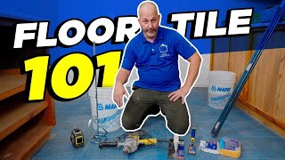 How To Install Floor Tile  DIY For Beginners [upl. by Nagah]