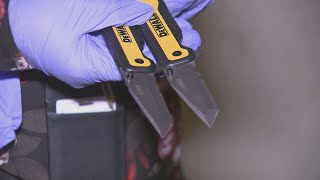 Weapons seized during contraband shakedown at Fulton County Jail [upl. by Llerod]