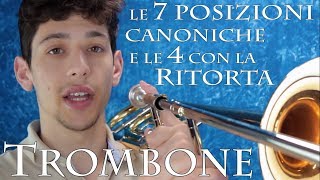 TROMBONE  le 7 posizioni canoniche e le 4 con la ritorta [upl. by Abram]