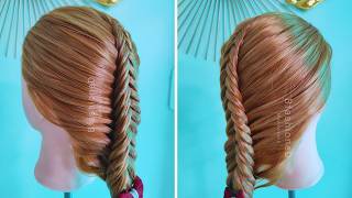 How to Create a Fishtail French Braid  Easy StepbyStep Tutorial 😍🎀 [upl. by Yerdna]