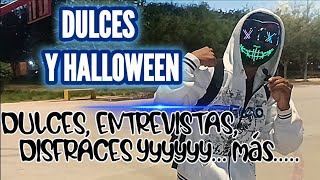 Dulces y Halloween con Cuervo Reyes Entrevistando personajes en la calle [upl. by Nomra]