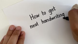 How to get NEAT Handwriting  Straight Lines in MINUTES [upl. by Aryahay]