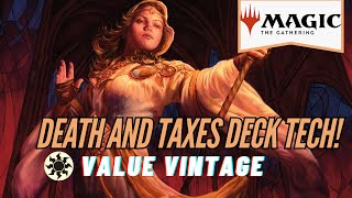 Value Vintage Death and Taxes Deck Tech  Magic the Gathering [upl. by Accebar769]