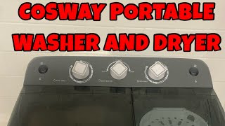 TRYING THE COSTWAY PORTABLE WASHER AND DRYER [upl. by Oiramat]