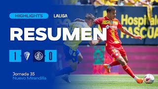 Highlights  Cádiz CF  Getafe CF [upl. by Aitnahc]