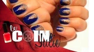 Nail art facile à paillettes  LeCoindeJulie [upl. by Sucramed]