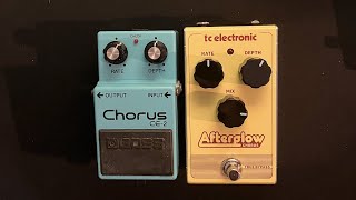 Chorus comparison BOSS CE2 vs TC Electronic Afterglow [upl. by Ahsenhoj387]