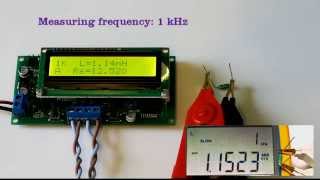 LCR 29C bridge  meter kit measures LCRZRsESRXQDPhase angle  auto choosing frequency [upl. by Blake198]