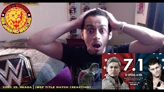 NJPW G1 Special  Cody Rhodes vs Kazuchika Okada  IWGP Title Reaction [upl. by Atineb710]