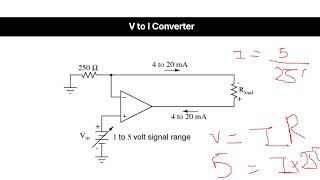 VOLTAGE to CURRENT  V to I  CONVERTER [upl. by Iny39]