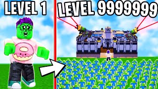 Can We Defeat 999999 ZOMBIES And Build The MAX LEVEL FORTRESS In ROBLOX ZOMBIE TYCOON [upl. by Martin]