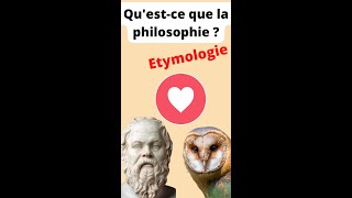 Questce que la philosophie  Etymologie [upl. by Gyasi]