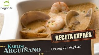 Receta Exprés Crema de marisco [upl. by Mateusz]