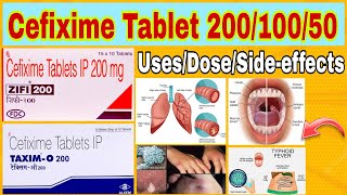 Cefixime tablet 200mg uses in hindi  Cefixime antibiotic dose  Zifi 200  Cefix 200  Zifi 50 DT [upl. by Kcirdek]