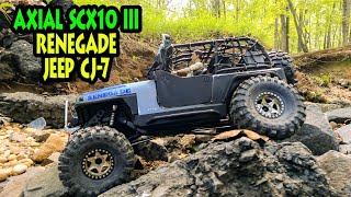 Renegade 110 Axial SCX10 III Jeep CJ7 subscribe ‎axialvideos crawlerrc [upl. by Pearman]