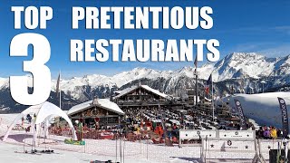 TOP PRETENTIOUS COURCHEVEL MOUNTAIN RESTAURANTS  COURCHEVEL VLOG S4E11 [upl. by Kirrad806]