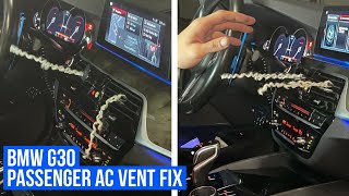 BMW G30F90  AC VENTS NOT BLOWING AIR FIX [upl. by Yras]