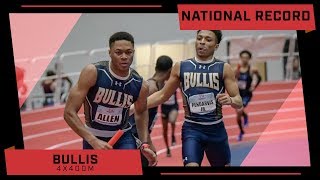 NATIONAL RECORD 312 High School Indoor 4x400m [upl. by Euqinomad]