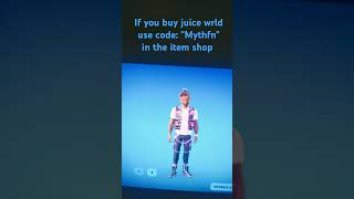 Juice Wrld in the item shop lljw Use code quotMythfnquot if you buy juice [upl. by Utir]