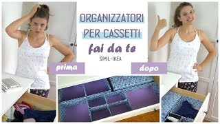 Organizzatori fai da te per armadi e cassettiSimil  IkeaCome tenere in ordine larmadio [upl. by Elleivad]