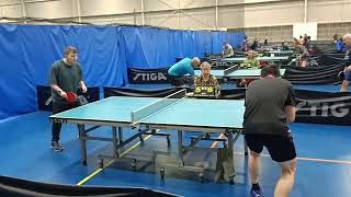 2024 NSW veterans table tennis div 2 Hondy Liu vs Sam Miller set one [upl. by Okihcas557]