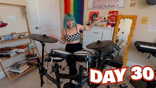 i tried to learn the drums in 30 days [upl. by Davine]