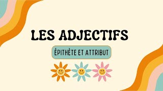 Leçon des adjectifs épithète et attribut pour les 5ap درس الصفات للسنة الخامسة [upl. by Eilahs]