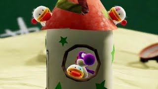 Yoshis Crafted World  All Poochy Pup Courses All Flip Side Levels [upl. by Lauritz]